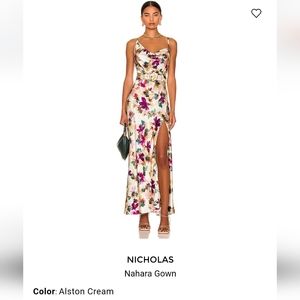 Nicholas Nahara Asymmetric Cowl Neck Dress sz. 4